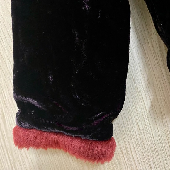 Oriental Burgundy velvet Jacket/ Blouse - Picture 2 of 2